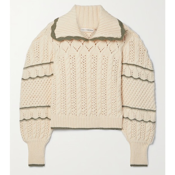 Ulla Johnson Osian Collared Pullover Knit Sweater - Picture 3 of 9